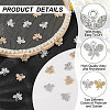 48Pcs 2 Colors Rack Plating Eco-friendly Alloy Crystal Rhinestone Butterfly Charms FIND-HY0003-77-5