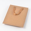 Rectangle Kraft Paper Bags with Handle AJEW-L048A-02-3