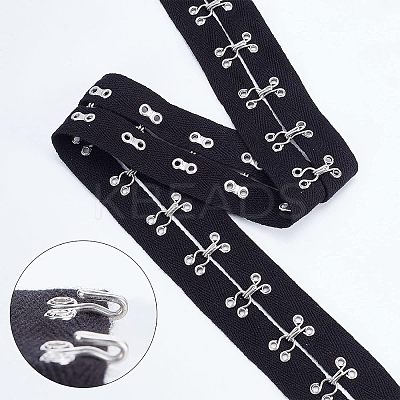 Steel Hook Buckles FIND-WH0082-92B-1