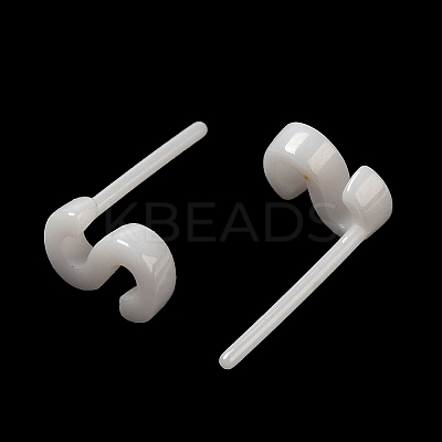 Hypoallergenic Bioceramics Zirconia Ceramic Stud Earrings EJEW-F340-04S-1