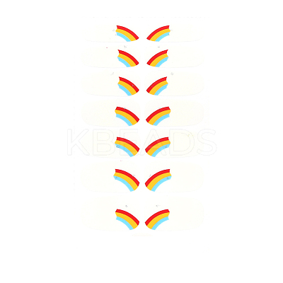 Rainbow Full Cover Nail Wraps Stickers MRMJ-T040-268-1