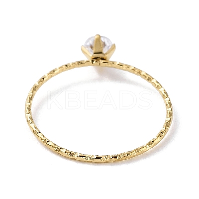 Ion Plating(IP) 304 Stainless Steel Textured Finger Ring RJEW-G298-09G-1