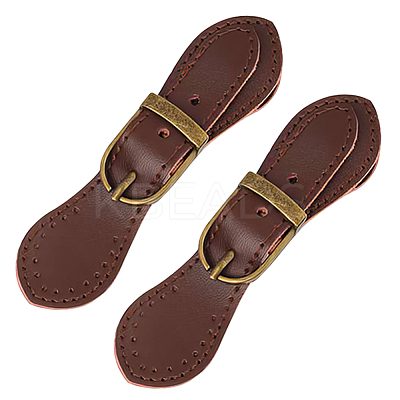 CutHollow 2Pcs Leather Toggle Buckle AJEW-CL0001-26C-1