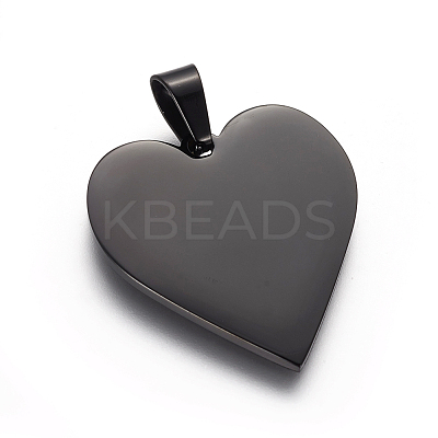 304 Stainless Steel Stamping Blank Tag Pendants STAS-F213-02B-1