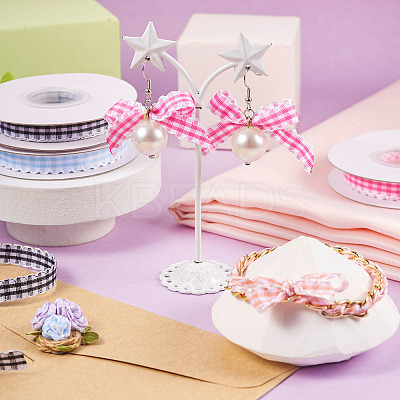 10 Yards Flat Polycotton(Polyester Cotton) Ribbon OCOR-TAC0030-01G-1