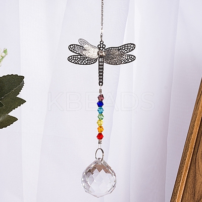 Crystals Chandelier Suncatchers Prisms Chakra Hanging Pendant AJEW-I040-15P-1