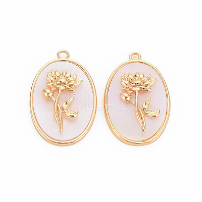 Brass Birth Floral Pendants LS-KK-S364-287-1