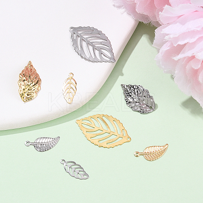 160Pcs 8 Styles 304 Stainless Steel Pendants STAS-YW0003-46-1
