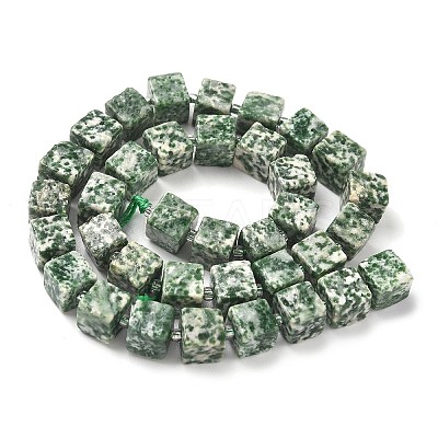 Natural Green Spot Jasper Beads Strands G-D338-A03-1