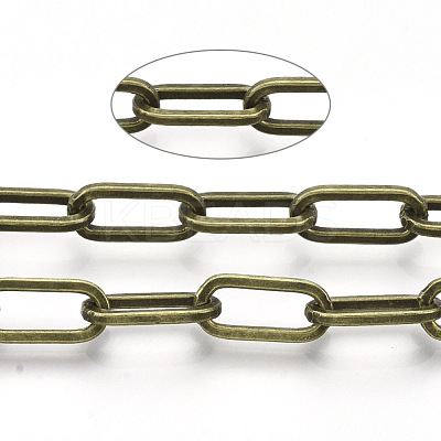 Unwelded Iron Paperclip Chains CH-S125-02F-AB-1