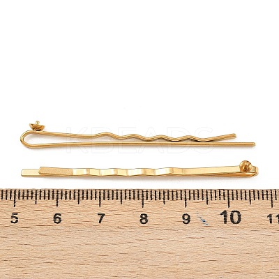 304 Stainless Steel Hair Bobby Pins Findings STAS-F329-02A-G-1