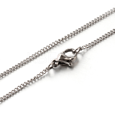 Tarnish Resistant 304 Stainless Steel Twisted Link Chain Necklaces STAS-M174-030P-1