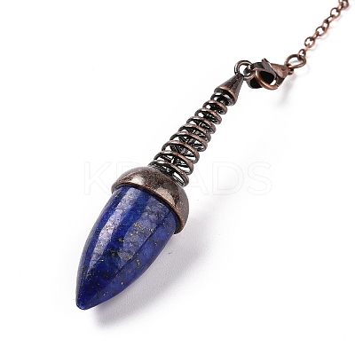 Natural Lapis Lazuli Dowsing Pendulums G-L524-06R-01-1