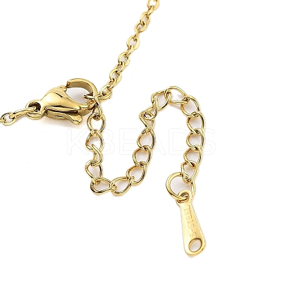 Birthday Flower 304 Stainless Steel Pendant Nacklaces For Women STAS-S124-03G-12-1
