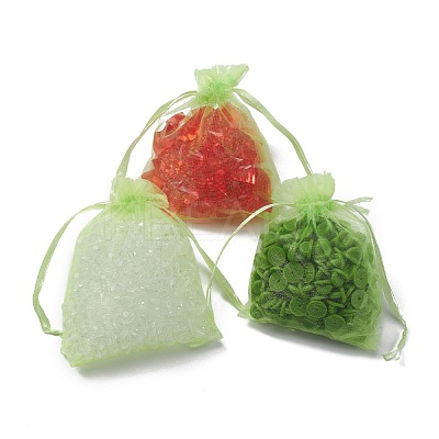 Organza Gift Bags with Drawstring X-OP-R016-9x12cm-11-1
