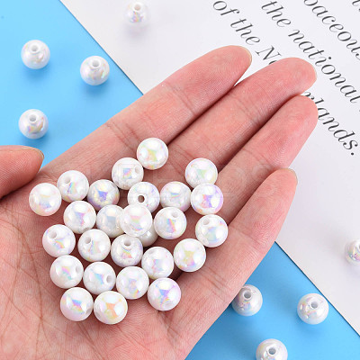 Opaque Acrylic Beads MACR-S370-D10mm-01-1