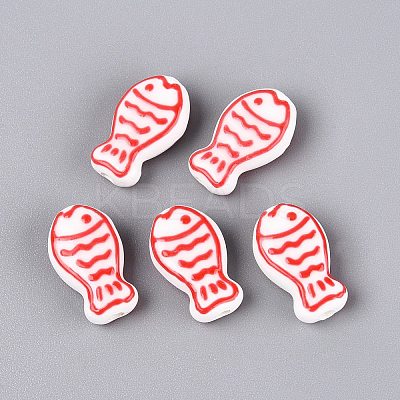 Handmade Porcelain Ceramic Beads PORC-Q005-05E-1