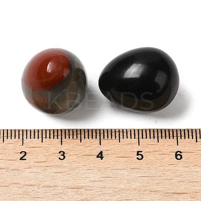 Natural & Synthetic Mixed Gemstone Egg Pocket Palm Stone G-C095-04-1