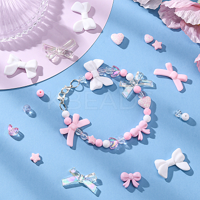 330Pcs 17 Styles Opaque & Transparent Acrylic Beads MACR-SC0002-26-1