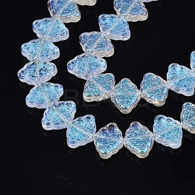 Electroplate Glass Beads Strand EGLA-S188-20-B03-1