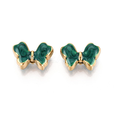 Ion Plating(IP) 304 Stainless Steel Enamel Beads STAS-N114-23J-G-1