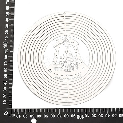 Word Merry Christmas 201 Stainless Steel Connector Charms/Links STAS-D386-05A-P-1