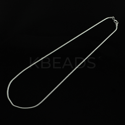 Tarnish Resistant 304 Stainless Steel Snake Chain Necklaces STAS-S029-09-1