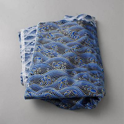 Japanese Style Cotton Fabric DIY-WH0622-522A-1