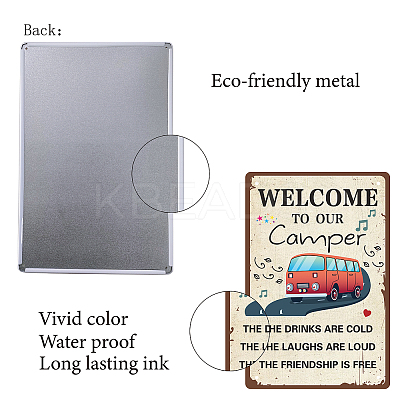 Tinplate Sign Poster AJEW-WH0157-506-1