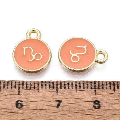 Alloy and Enamel Charms ENAM-T021-28D-1