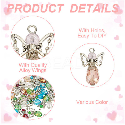 Glass Pendants PALLOY-HY00019-1