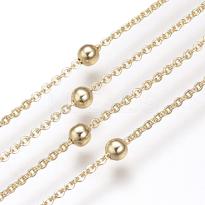 Soldered Brass Cable Chains KK-S332-17G-1