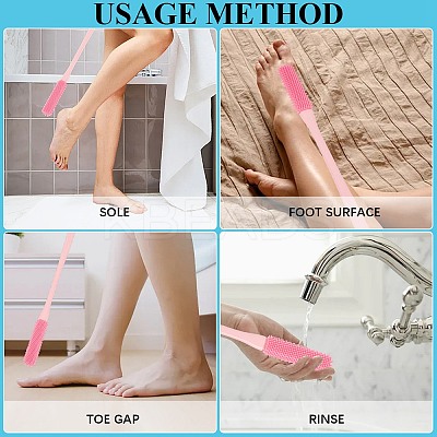 2Pcs PP Plastic Clean Brushes AJEW-CN0004-14A-1