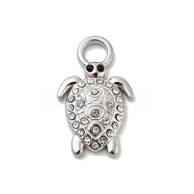 304 Stainless Steel Rhinestone Pendants LS-STAS-A122-04P-1