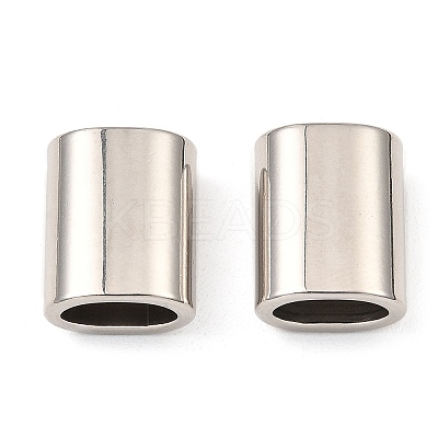 Non-Tarnish 303 Stainless Steel Slide Charms/Slider Beads STAS-D061-03C-P-1