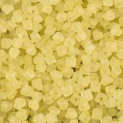 FGB Frosted Transparent Glass Seed Beads SEED-N013-03A-02-1
