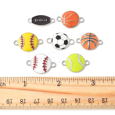 28Pcs 7 Styles Alloy Enamel Connector Charms ENAM-FS0002-69-1