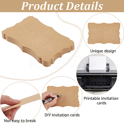 50Pcs DIY Paper Blank Greeting Cards AJEW-CP0010-26A-01-1