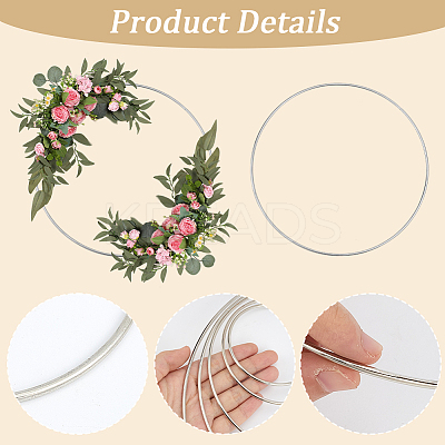 10Pcs 5 Styles Iron Linking Rings IFIN-SP0001-55P-1