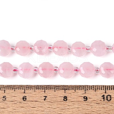 Natural Madagascar Rose Quartz Beads Strands G-B153-A20-1