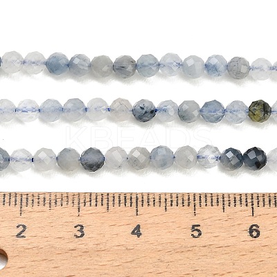 Natura Blue Rutilated Quartz Beads Strands GG-CBA3921-A05-4mm-1