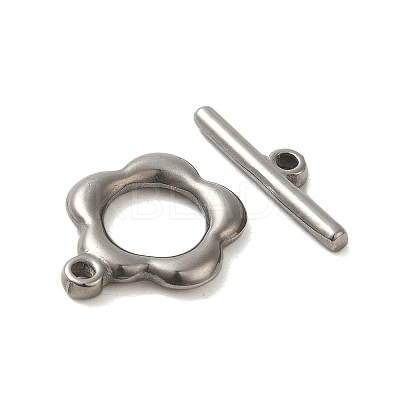 Non-Tarnish 304 Stainless Steel Toggle Clasps STAS-Q324-16P-1