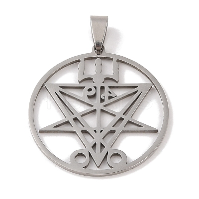 Non-Tarnish 201 Stainless Steel Pendants STAS-A094-09P-1