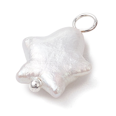 Natural Nucleated Baroque Keshi Pearl Pendants PALLOY-JF02900-02-1