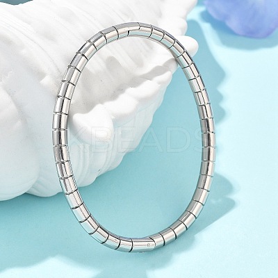 Texture 304 Stainless Steel Bangles for Women BJEW-Z092-14P-1
