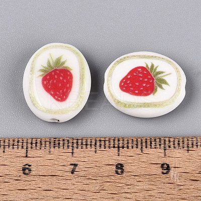 Handmade Porcelain Beads PORC-Q005-12B-1