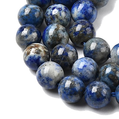 Natural Lapis Lazuli Beads Strands G-G344-A09-6mm-1