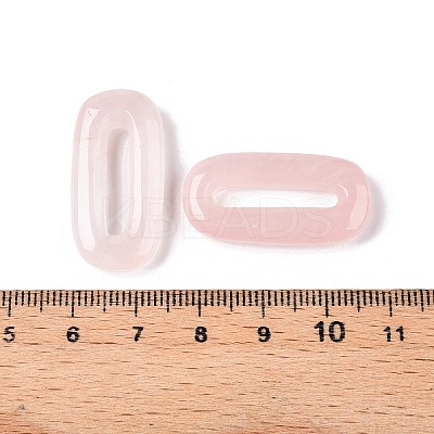 Natural Rose Quartz Oval Pendants G-N342-105C-1