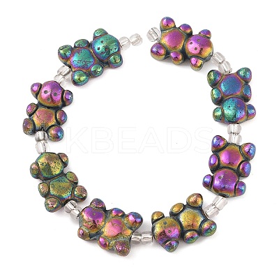 Electroplated Natural Pyrite Beads Strands G-Q187-02A-1