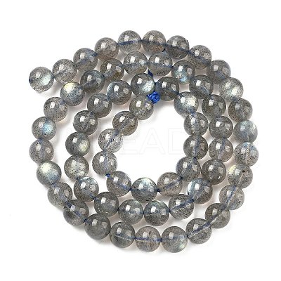Natural Labradorite Beads Strands G-L654-O02-6mm-1